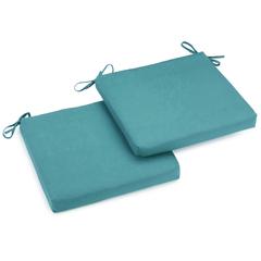 20-inch by 19-inch Solid Twill Chair Cushions (Set of 2) 93454-2CH-TW-AB