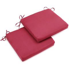 20-inch by 19-inch Solid Twill Chair Cushions (Set of 2) 93454-2CH-TW-BB