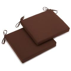 20-inch by 19-inch Twill Chair Cushion (Set of Two)
