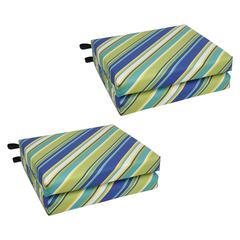 20-inch by 19-inch Patterned Outdoor Chair Cushions (Set of 4)  93454-4CH-OD-104