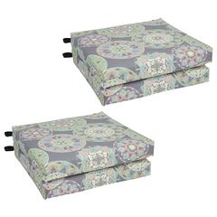 20-inch by 19-inch Patterned Outdoor Chair Cushions (Set of 4)  93454-4CH-OD-106