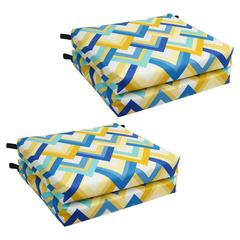 20-inch by 19-inch Patterned Outdoor Chair Cushions (Set of 4)  93454-4CH-OD-184