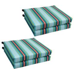 20-inch by 19-inch Patterned Outdoor Chair Cushions (Set of 4)  93454-4CH-OD-195