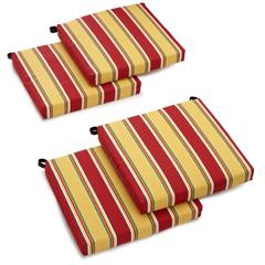 20-inch by 19-inch Spun Polyester Chair Cushion (Set of Four)
