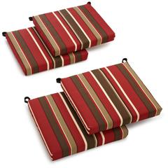 20-inch by 19-inch Spun Polyester Chair Cushion (Set of Four)