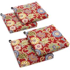 20-inch by 19-inch Spun Polyester Chair Cushion (Set of Four)