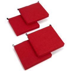 20-inch by 19-inch Spun Polyester Chair Cushion (Set of Four)