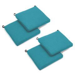 20-inch by 19-inch Solid Outdoor Spun Polyester Chair Cushion