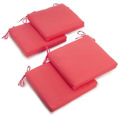 20-inch by 19-inch Solid Twill Chair Cushions (Set of 4)  93454-4CH-TW-BB