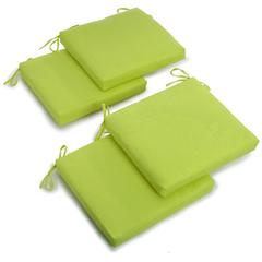 20-inch by 19-inch Solid Twill Chair Cushions (Set of 4)  93454-4CH-TW-ML