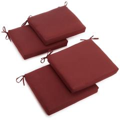 20-inch by 19-inch Solid Twill Chair Cushions (Set of 4)  93454-4CH-TW-RR