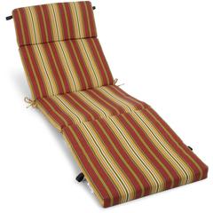 72-inch by 24-inch Patterned Polyester Outdoor Chaise Lounge Cushion