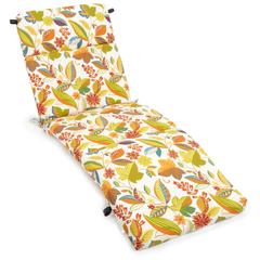72-inch by 24-inch Patterned Polyester Outdoor Chaise Lounge Cushion
