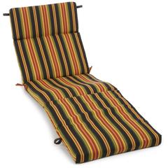 72-inch by 24-inch Patterned Polyester Outdoor Chaise Lounge Cushion