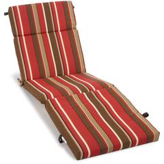 72-inch by 24-inch Patterned Polyester Outdoor Chaise Lounge Cushion