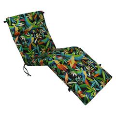 72-inch by 24-inch Patterned Polyester Outdoor Chaise Lounge Cushion