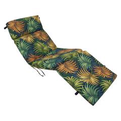 72-inch by 24-inch Patterned Polyester Outdoor Chaise Lounge Cushion