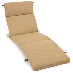 72-inch by 24-inch Solid Polyester Outdoor Chaise Lounge Cushion