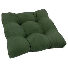 19-inch Squared Microsuede Tufted Dining Chair Cushion