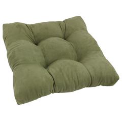 19-inch Squared Microsuede Tufted Dining Chair Cushion