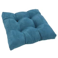 9-inch Squared Microsuede Tufted Dining Chair Cushion 94005-1CH-MS-TL