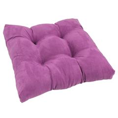 9-inch Squared Microsuede Tufted Dining Chair Cushion 94005-1CH-MS-UV