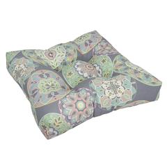 19-inch Squared Polyester Outdoor Tufted Dining Chair Cushion 94005-1CH-OD-106