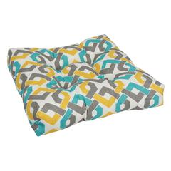 19-inch Squared Polyester Outdoor Tufted Dining Chair Cushion 94005-1CH-OD-186