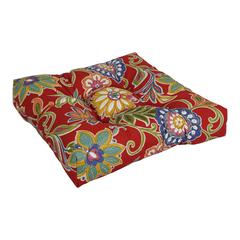 19-inch Squared Patterned Spun Polyester Tufted Dining Chair Cushion 94005-1CH-REO-40