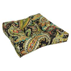 19-inch Squared Patterned Spun Polyester Tufted Dining Chair Cushion 94005-1CH-REO-58