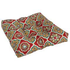 19-inch Squared Patterned Spun Polyester Tufted Dining Chair Cushion 94005-1CH-REO-63