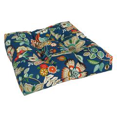 19-inch Squared Patterned Spun Polyester Tufted Dining Chair Cushion 94005-1CH-REO-64
