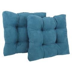 19-inch Squared Microsuede Tufted Dining Chair Cushions (Set of 2)  94005-2CH-MS-TL