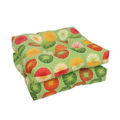 19-inch Squared Polyester Outdoor Tufted Dining Chair Cushion