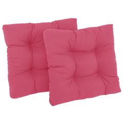 19-inch Squared Twill Tufted Dining Chair Cushions (Set of 2)  94005-2CH-TW-BB