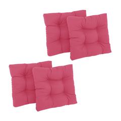 19-inch Squared Twill Tufted Dining Chair Cushions (Set of 4)  94005-4CH-TW-BB