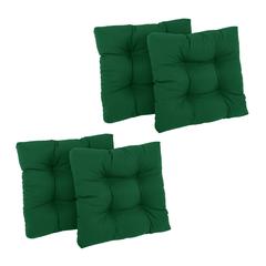 19-inch Squared Twill Tufted Dining Chair Cushions (Set of 4)  94005-4CH-TW-FG