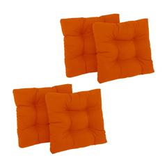 19-inch Squared Twill Tufted Dining Chair Cushions (Set of 4)  94005-4CH-TW-TD