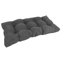 42-inch by 19-inch Squared Micro Suede Tufted Loveseat Cushion