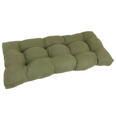 42-inch by 19-inch Squared Microsuede Tufted Loveseat Cushion