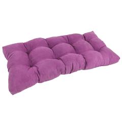 42-inch by 19-inch Squared Microsuede Tufted Loveseat Cushion  94006-LS-MS-UV