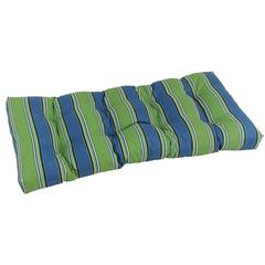 42-inch by 19-inch Squared Patterned Spun Polyester Tufted Loveseat Cushion  94006-LS-REO-29