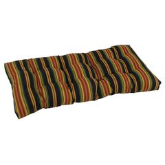 42-inch by 19-inch Squared Patterned Spun Polyester Tufted Loveseat Cushion  94006-LS-REO-31