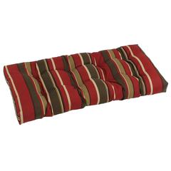42-inch by 19-inch Squared Patterned Spun Polyester Tufted Loveseat Cushion  94006-LS-REO-33