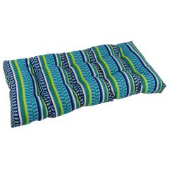 42-inch by 19-inch Squared Patterned Spun Polyester Tufted Loveseat Cushion  94006-LS-REO-35
