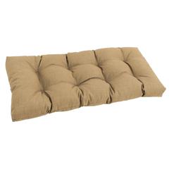 42-inch by 19-inch Squared Solid Spun Polyester Tufted Loveseat Cushion  94006-LS-REO-SOL-07