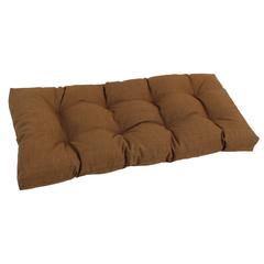 42-inch by 19-inch Squared Solid Spun Polyester Tufted Loveseat Cushion  94006-LS-REO-SOL-09