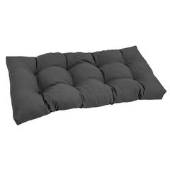 42-inch by 19-inch Squared Solid Spun Polyester Tufted Loveseat Cushion  94006-LS-REO-SOL-15