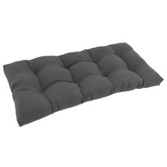 42-inch by 19-inch Squared Twill Tufted Loveseat Cushion 94006-LS-TW-GY