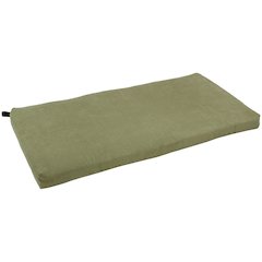 40-inch by 19-inch Solid Microsuede Bench Cushion